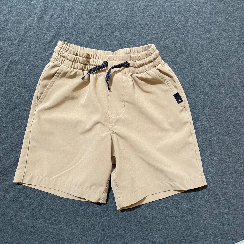Quiksilver Amphibian Shorts Boys Size 3 Khaki Hybrid Boardshorts